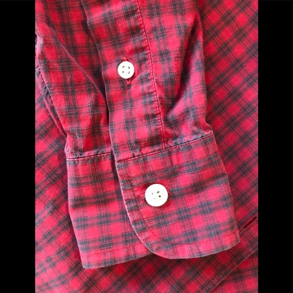 BrooksBros Red Plaid Shirt - Picture 7 of 8